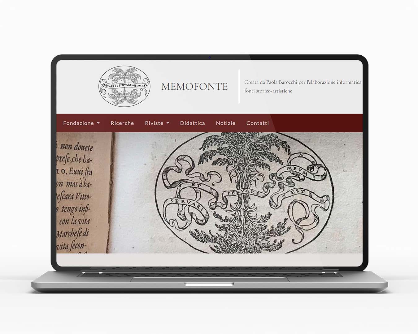 Foto piccola sito mockup memofonte sito esistente 